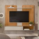 Painel para TV até 65 Polegadas MDF 160cmx136cm Friburgo Marrom Nature/Off White Painel para TV até 65 Polegadas MDF 160cmx136cm Friburgo Marrom Nature/Off White