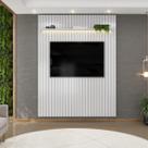 Painel para TV até 65 Polegadas Ripado com LED DJ Móveis Trento 183 Bali