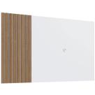 Painel Para Tv até 65 Polegadas Ripado em Branco e Mel 180cm Prodecor