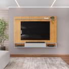 Painel para TV até 70 Polegadas 1 Prateleira DJ Móveis Rio Cedro Bali Painel para TV até 70 Polegadas 1 Prateleira DJ Móveis Rio Cedro Bali