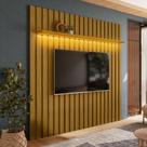 Painel para TV Até 70 Polegadas London 1 Prateleira com Led Cedro - Olivar Móveis