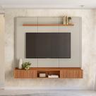Painel para TV até 70 Polegadas MDF 183cmx162cm Amarante