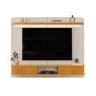 Painel para TV até 75" 2 Portas Deslizantes com Detalhe Ripado Maldivas