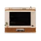 Painel para TV até 75" 2 Portas Deslizantes com Detalhe Ripado Maldivas