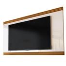 Painel Para TV Até 75 Polegadas 2,18m Detalhe Ripado Nex Off White/Madeirado