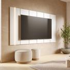 Painel para TV até 75 Polegadas com 236,4cmx136cm Led Maggiore Branco Off White Matte