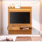 Painel para TV até 75 Polegadas com LED MDF 187cmx219cm Liso com Nicho Prateleira e Led Vitória Régia YesCasa Painel para TV até 75 Polegadas com LED MDF 187cmx219cm Liso com Nicho Prateleira e Led Vitória Régia YesCasa