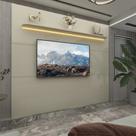 Painel Para Tv Até 75 Polegadas Com Led Nobre Royal 220 Off White - Gelius