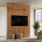 Painel para TV até 75 Polegadas MDF 180cmx244,5cm New Interlagos Painel para TV até 75 Polegadas MDF 180cmx244,5cm New Interlagos