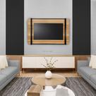 Painel para Tv até 75 Polegadas Ripado Becca Estilo Industrial 200 X 90cm
