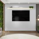 Painel para TV até 75 Polegadas Ripado com LED DJ Móveis Trento 275 Bali
