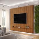 Painel para TV até 75 Polegadas Ripado DJ Móveis Trento 275 Freijó Off White Painel para TV até 75 Polegadas Ripado DJ Móveis Trento 275 Freijó Off White