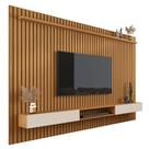 Painel Para TV Até 85 Polegadas Ripado Verdadeiro Versátil 2.2x1.8 Com Nicho Nature/Off White - Giga Móveis