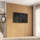 Painel para TV até 86 Polegadas 240cmx250cm Liso Aruá CabeCasa MadeiraOriginals Marrom Jatobá
