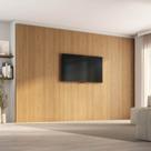 Painel para TV até 86 Polegadas 360cmx230cm Liso Aruá CabeCasa MadeiraOriginals Marrom Jatobá