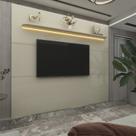 Painel para TV até 90 Polegadas com LED 100% MDF 219cmx195cm 1 Prateleira Royal