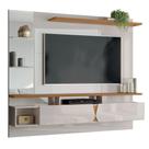 Painel Para Tv De Até 55 2 Portas Illume Off White-damasco Painel Para Tv De Até 55 2 Portas Illume Off White-damasco