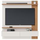 Painel Para Tv Home Suspenso Juriti 1.5 Off White Matte Freijó - Colibri