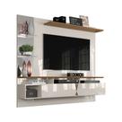 Painel para TV Intense Off White com Damasco - Lukaliam Móveis