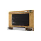 Painel Para Tv Ripado Até 70 Polegadas Suspenso Com Prateleiras Home Rack Moderno Sala Quarto Luxo Nicho Com Gaveta