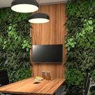 Painel Para TV Sala de Reunião 195cm x 90cm Nogal F5
