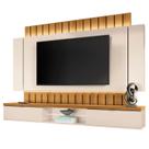 Painel para Tv Suspenso 70 Pol. Illuna H01 Off White/Cinamomo - Mpozenato Painel para Tv Suspenso 70 Pol. Illuna H01 Off White/Cinamomo - Mpozenato