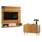 Painel Para Tv Suspenso Evo Com Buffet Benvenuto Cinamomo Off White - Hb Móveis