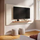 Painel Para Tv Vegas Com Prateleira Sala Quarto