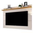 Painel para TV Vivare 1.8 Off White com Nature - Germai Móveis