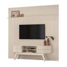 Painel Piso Teto New Guaporé com Rack Bancada Valência New Laguna Calacata Off White - Madetec