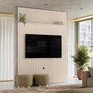 Painel Piso-Teto New Interlagos 179x244,5 Para TV até 65 Polegadas - Off White Madetec