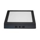 Painel Plafon de Led Sobrepor Quadrado Preto 12W