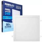 Painel Plafon Embutir Led 24w Quadrado Slim 6500k - Fortled Painel Plafon Embutir Led 24w Quadrado Slim 6500k - Fortled