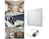 Painel Plafon Embutir Quadrado 12w Luminaria Led 3000k - ASUS