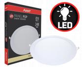 Painel Plafon Led 24w Redondo Embutir Luminária - Avant