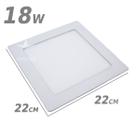 Painel Plafon LED de embutir 18w 22 x 22cm 3000k branco Quente st437