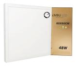 Painel Plafon Led De Sobrepor 48W 60Cm Quadrado Branco Frio