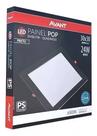 Painel Plafon Led Emb Quad Biv 24w Branco Frio Preto Avant Painel Plafon Led Emb Quad Biv 24w Branco Frio Preto Avant