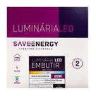Painel Plafon Led Embutir 22,5X22,5cm 20W 4000K Preto Bivolt - Save Energy - SE-240.3014