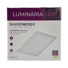Painel Plafon Led Embutir 40x40cm 36W 3000K Branco Bivolt - Save Energy - SE-240.3571
