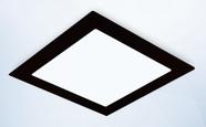 Painel Plafon Led Embutir Quadrado Preto 18w Quente 3000k