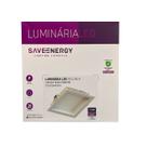 Painel Plafon Led Embutir Recuado 17X17cm 12W 4000K Branco Bivolt - Save Energy - SE-240.1649