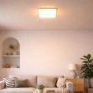 Painel Plafon LED Infinity Sobrepor/Semi Embutido 22W Luz Quente Quadrado ST2876 Painel Plafon LED Infinity Sobrepor/Semi Embutido 22W Luz Quente Quadrado ST2876