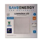 Painel Plafon Led Sobrepor 22,5X22,5cm 20W 5700K Branco Bivolt - Save Energy - SE-240.598 Painel Plafon Led Sobrepor 22,5X22,5cm 20W 5700K Branco Bivolt - Save Energy - SE-240.598