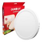 Painel Plafon Led Sobrepor 24W 30Cm Redondo Neutro