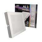 Painel Plafon Led Sobrepor Quadrado 18W 6500K (Branco Frio) 1260L Bivolt Termo EcoPanel ALI-1PF004 ALI