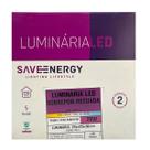 Painel Plafon Led Sobrepor Recuado 22,5X22,5cm 20W 4000K Branco Bivolt - Save Energy - SE-240.2641