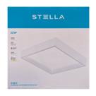 Painel Plafon Led Sobrepor Recuado 25,3X25,3cm 22W 4000K Branco Bivolt - Stella - STH20904BR/40 Painel Plafon Led Sobrepor Recuado 25,3X25,3cm 22W 4000K Branco Bivolt - Stella - STH20904BR/40