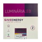 Painel Plafon Led Sobrepor Recuado 30X30cm 25W 4000K Branco Bivolt - Save Energy - SE-240.2644