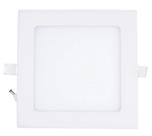 Painel Plafon Luminária Led 12w Quadrado Branco Frio Iluminação Decoração